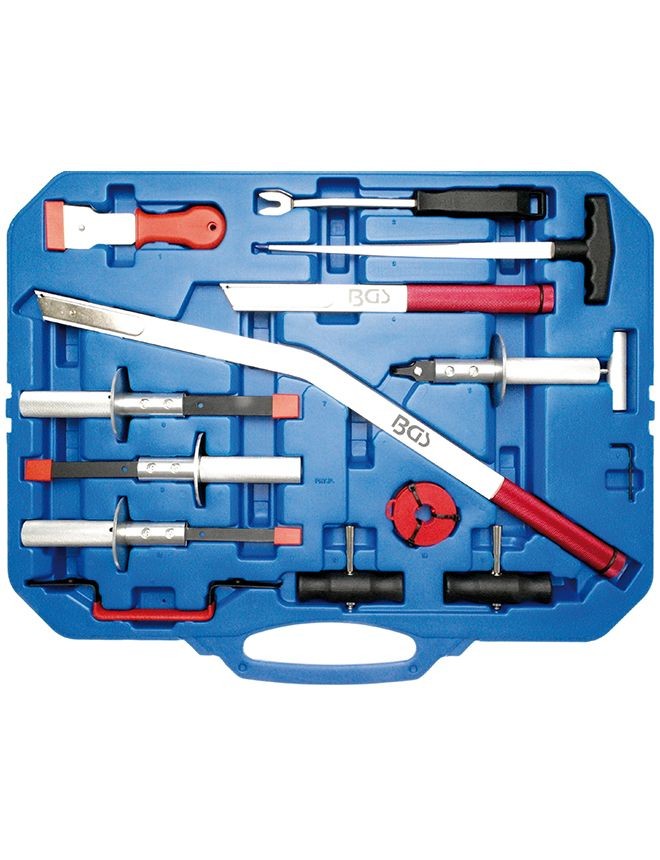 Coffret d'outils de dépose pare-brise BGS 14 pièces