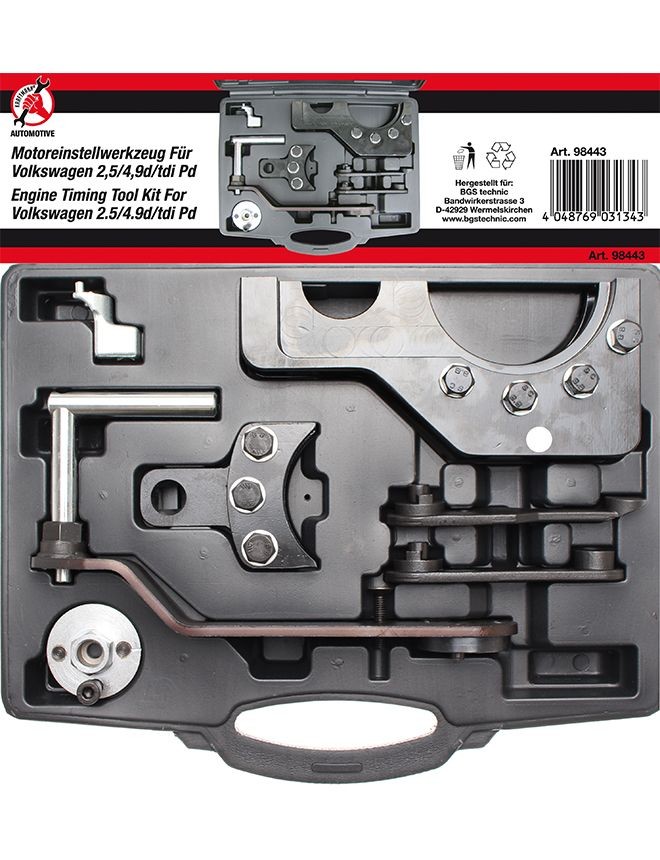 Kit de calage moteur Kraftmann pour pompe d’injection VAG 2.5 / 4.9D / TDI