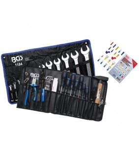 Assortiment d'outils BGS dans une sacoche à rouler (270 pièces).