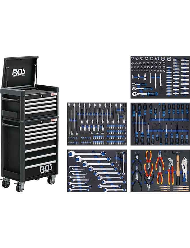 Servante d'atelier 263 outils - 7 tiroirs 