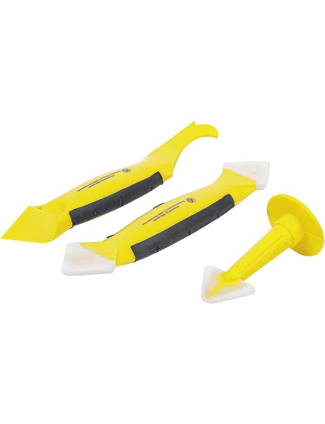 Décolleur de joint silicone et jeu de spatules BGS DIY - 3 pièces