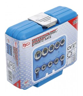 Jeu de 10 douilles BGS six pans 12,5 mm (1/2") en pouces