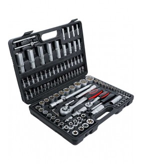 Coffret 218 pièces douille 12 pans Gear lock clé cliquet rallonge