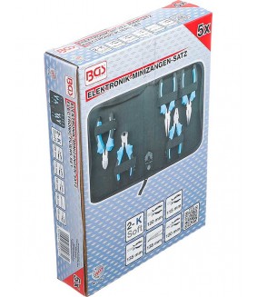 Jeu de pinces mini électronique BGS - 5 pièces