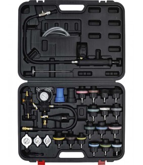 Testeur de circuit de refroidissement BGS DIY avec système de remplissage - 27 pièces