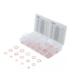 Assortiment de joints en cuivre BGS en pouce pour bouchons de vidange - 75 pièces