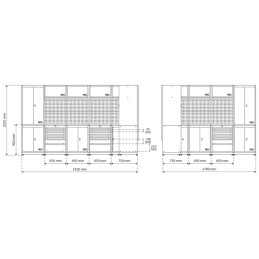 Mobilier d'atelier garage - 8 modules 3