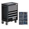 Servante d'atelier BGS Profil Exclusive 8 tiroirs - 259 outils