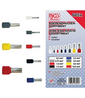 Assortiment de cosses BGS 685 pièces