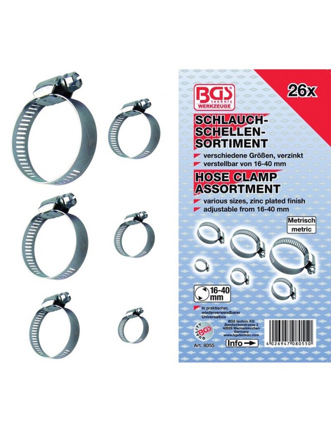 Assortiment de colliers BGS 26 pièces